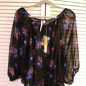 LC sheer blouse